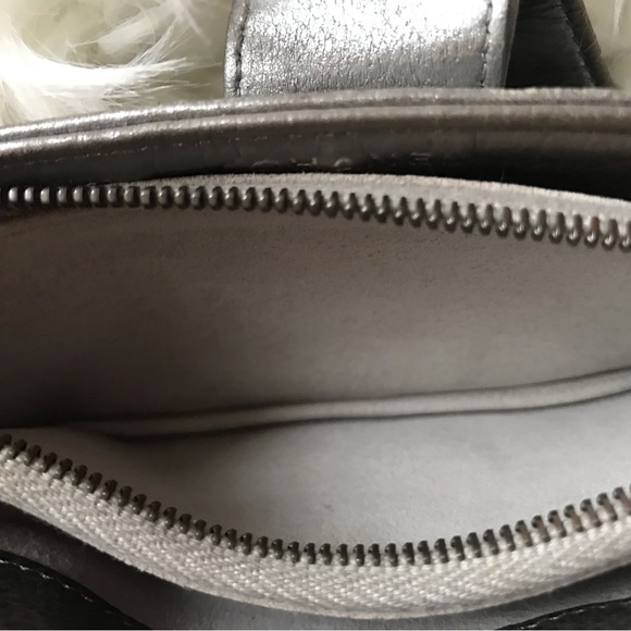 Authentic Chanel Mini Boy Lambskin Metallic Crossbody Bag Clutch Wallet on Chain - Picture 15 of 16